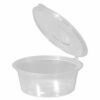 Chanrol Round Takeaway Sauce Containers 70ml W/Lid 50pcs (sleeve)
